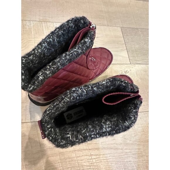 KHOMBU WOMENS RED BOOTS NEW MEGAN SIZE 9 - Picture 5 of 10